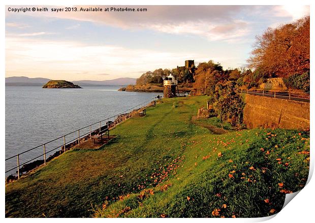 Autumn At Oban Print by keith sayer