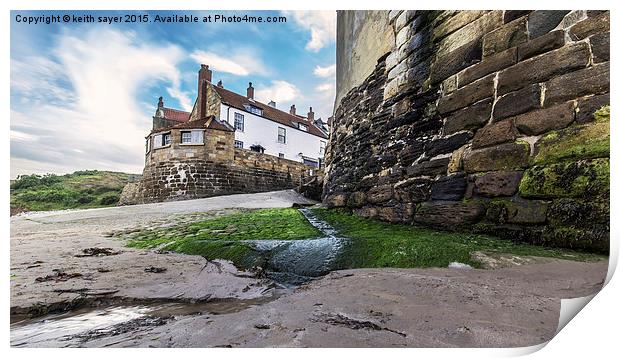  The Old Coastguard Station Robin hoods Bay Print by keith sayer
