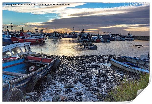  Fishing Boats At Rest Print by keith sayer