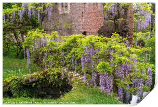 Italian Gardens - Romantic Garden of Ninfa 5 Print by Jenny Rainbow