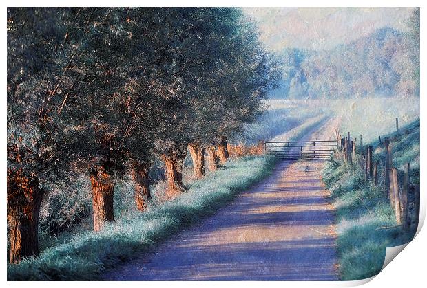  By Road of Your Dream. Monet Style Print by Jenny Rainbow
