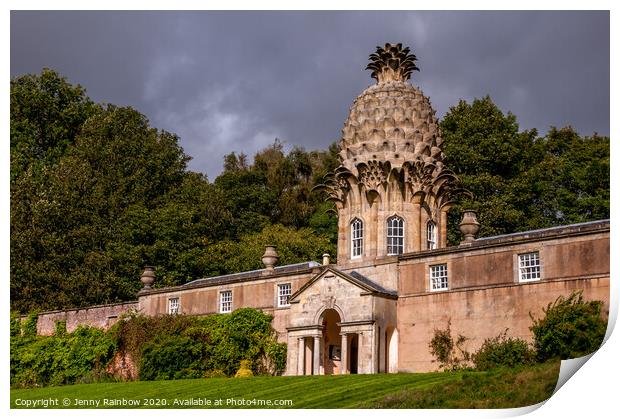 The Dunmore Pineapple Building Print by Jenny Rainbow