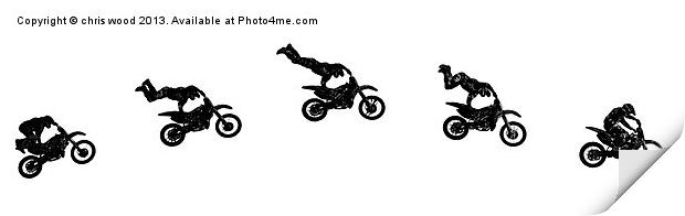 FMX Freestyle Print by chris wood