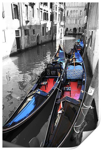 Serenity on Venetian Canals Print by richard sayer