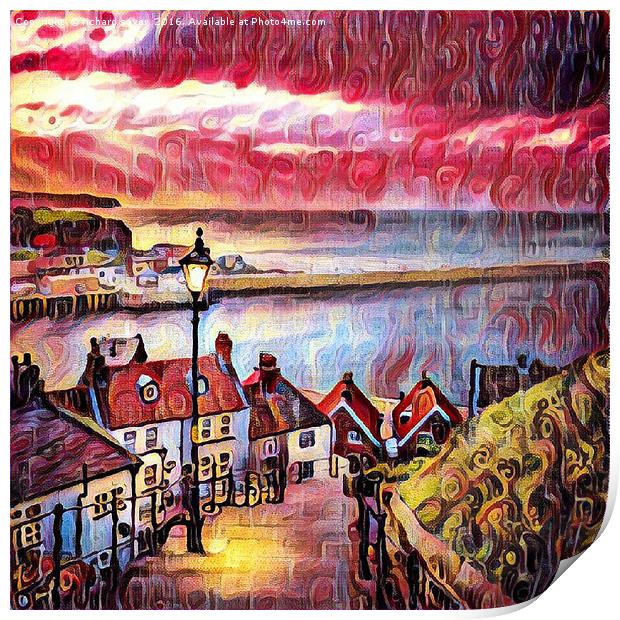 Sweet Whitby Print by richard sayer