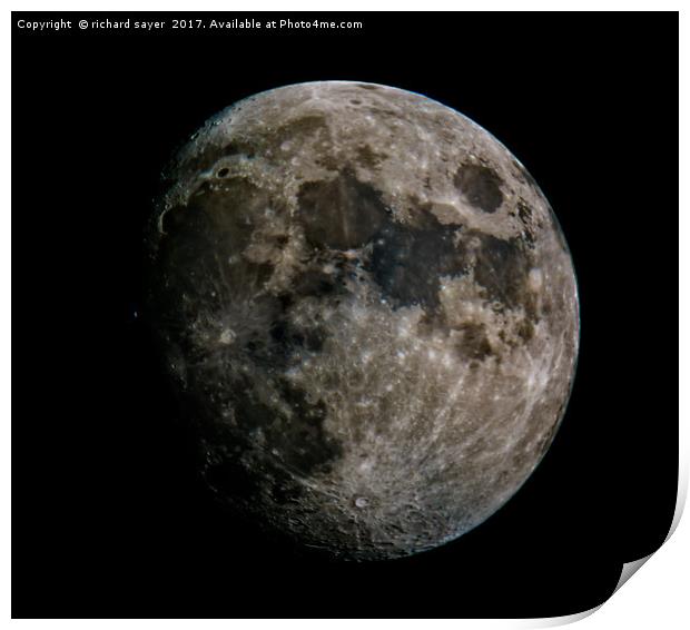 Moon Struck Print by richard sayer