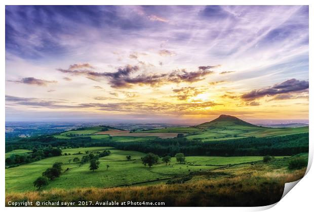 Captain Cook Country Print by richard sayer