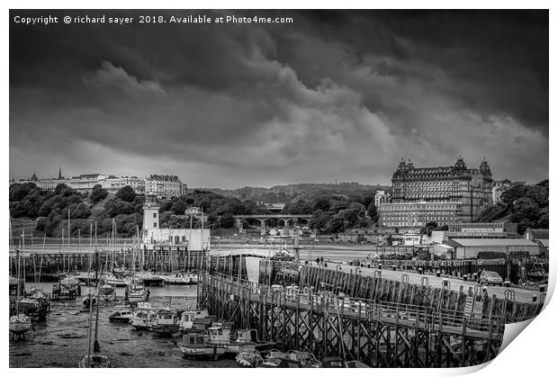 South Bay Scarborough Print by richard sayer