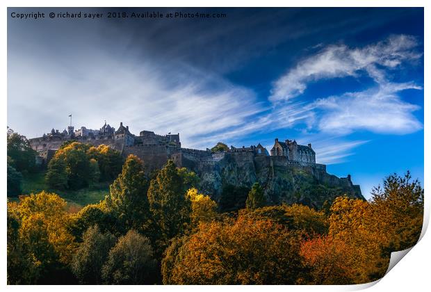 Edinburgh Whimsy Print by richard sayer