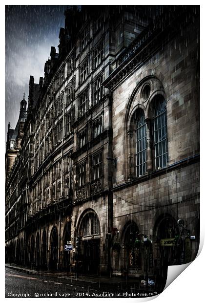 Majestic Architecture of Glasgow Print by richard sayer