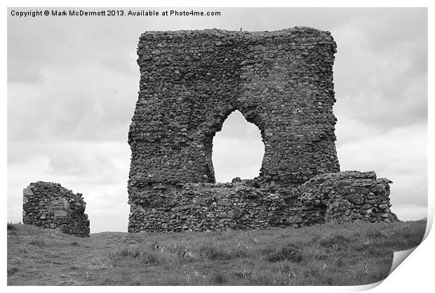 Dunnydeer Hill Fort Aberdeenshire Print by Mark McDermott
