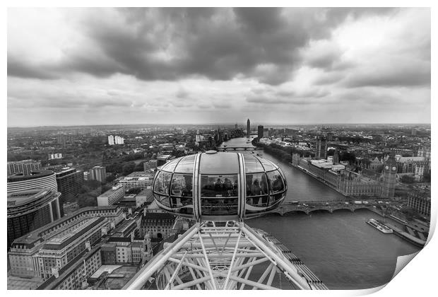 London Eye cityscape Print by Kevin Duffy