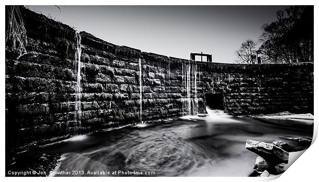 Fithy Dam Print by Jon  Crowther