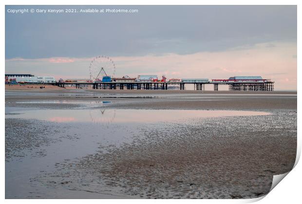 Big Wheel on Blackpool Central Pier Print by Gary Kenyon