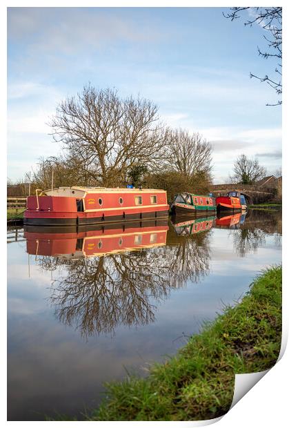 Reflections on the Lancaster Canal Print by Gary Kenyon