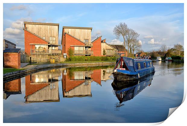 Canal Reflections Print by Gary Kenyon
