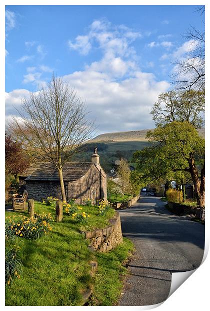 Downham Village Print by Gary Kenyon