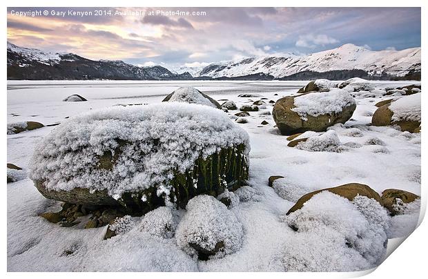  Winter Sunrise At Derwentwater Lake District  Print by Gary Kenyon