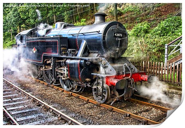  Haverthwaite Railway Print by Gary Kenyon