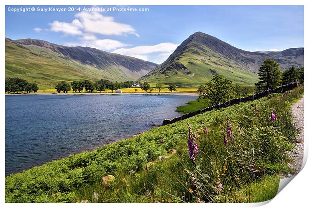  View Of Fleetwith Pike At Buttermere Print by Gary Kenyon
