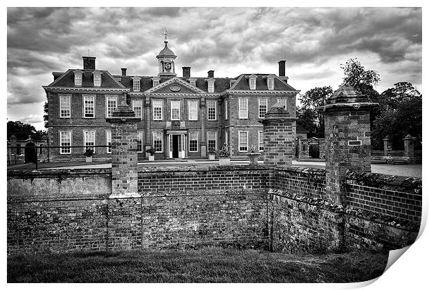 Hanbury Hall Worcestershire Print by Gary Kenyon