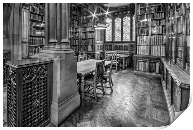 Rylands Library Manchester Print by Gary Kenyon