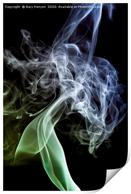 Smoke Trail Photography  Print by Gary Kenyon