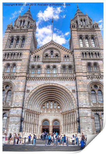 Natural History Museum Print by Thanet Photos