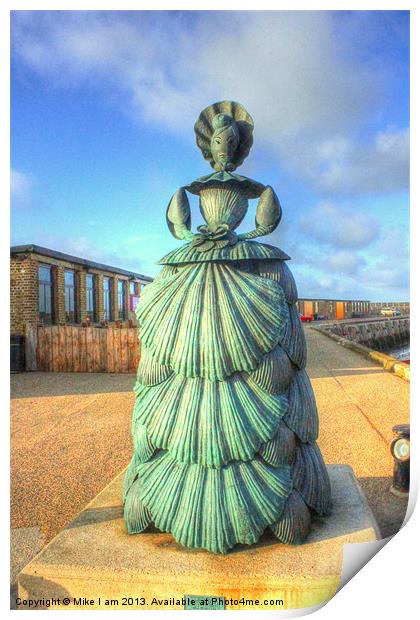 Shell lady Print by Thanet Photos