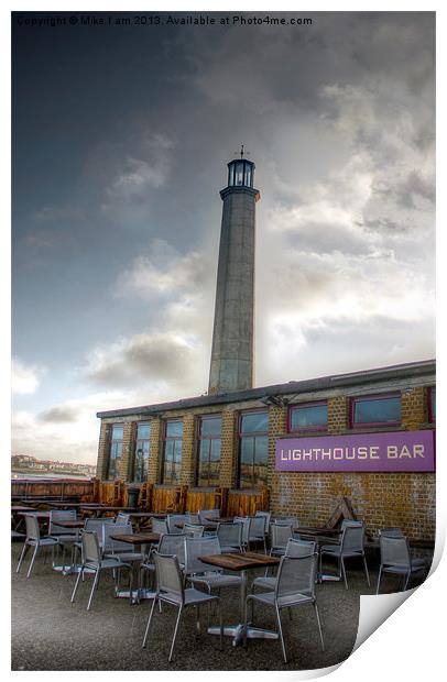 Lighthouse bar Print by Thanet Photos