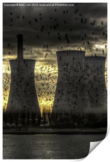 Richborough power station Print by Thanet Photos