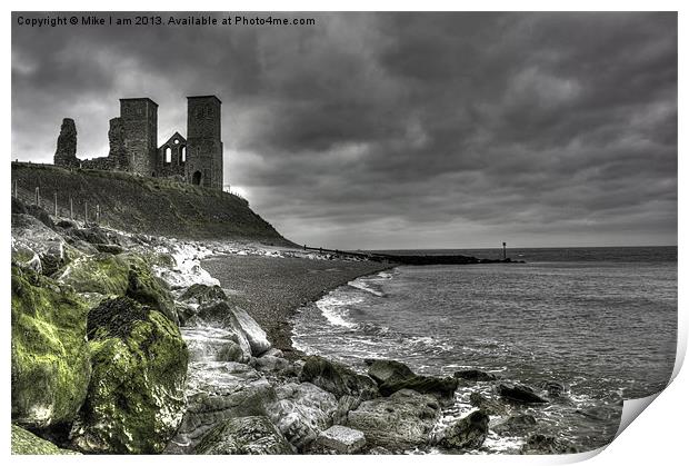 Reculver Towers Print by Thanet Photos