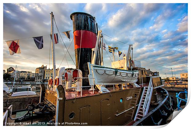 Cervia tugboat Print by Thanet Photos