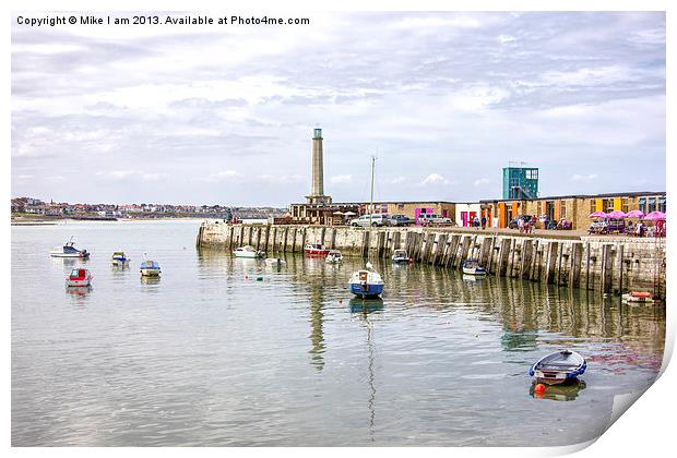 Margate harbour in the summer Print by Thanet Photos
