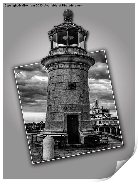 Ramsgate lighthouse Print by Thanet Photos