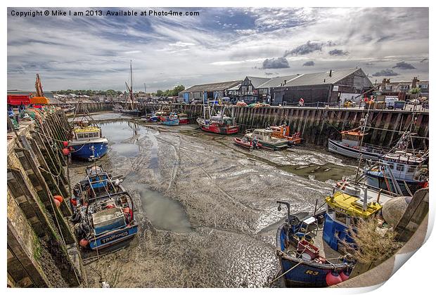 Whitstable harbour Print by Thanet Photos