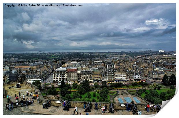 Edinburgh view Print by Thanet Photos