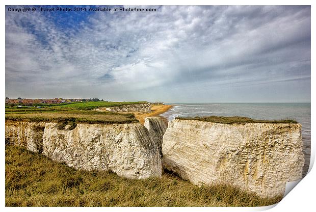 Botany Bay in Broadstairs Print by Thanet Photos