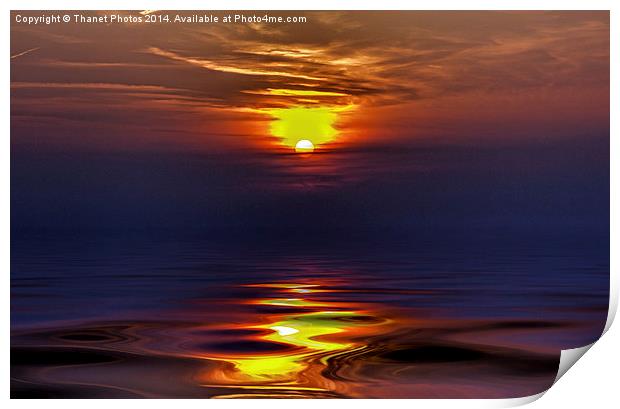 A fine sunset Print by Thanet Photos