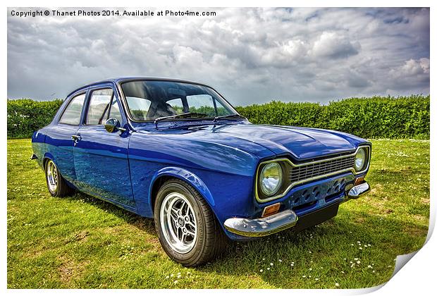 MK! Ford Escort Print by Thanet Photos