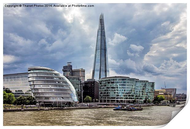 London skyline Print by Thanet Photos