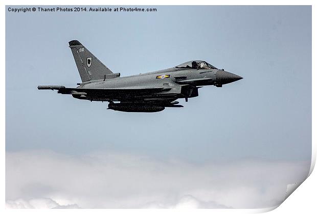  Typhoon fighter jet Print by Thanet Photos