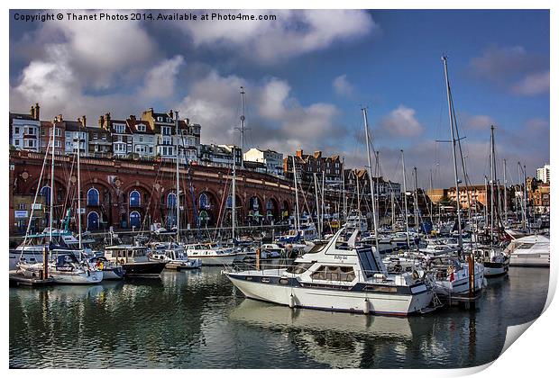  Beautiful Ramsgate Harbour Print by Thanet Photos