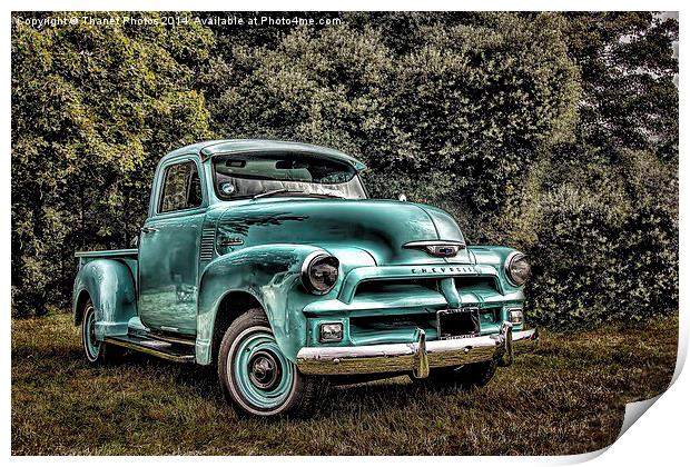  Chevy pick up Print by Thanet Photos