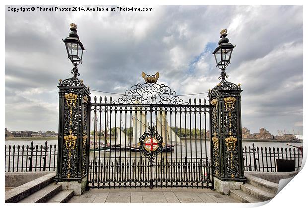  Gates to the Thames Print by Thanet Photos