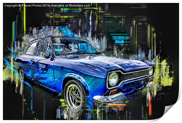  Ford Escort  Print by Thanet Photos