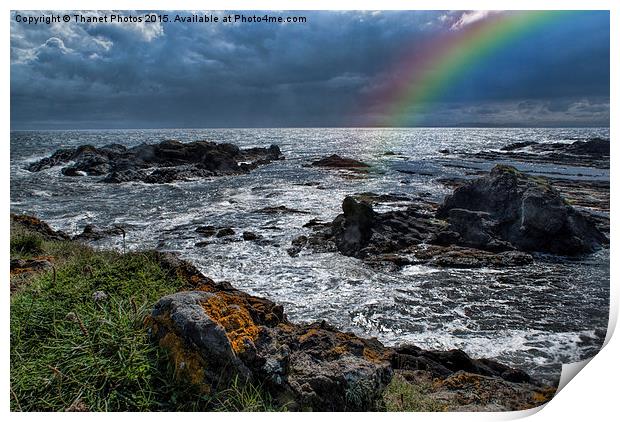  Rainbow at Elie and Earlsferry  Print by Thanet Photos