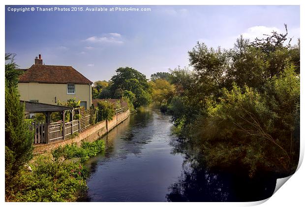  Great Stour Print by Thanet Photos