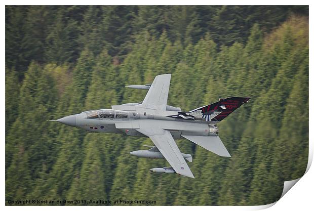 Tornado Gr 4 flypast Print by Kristian Bristow