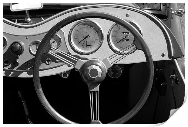 Vintage Dashboard Print by Gordon Bishop